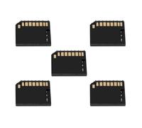 chenyang Lot de 5 mini adaptateurs micro SD vers SD, compatibles avec MacBook Air/Pro/Retina 13/15", noir, 23 x 24 mm