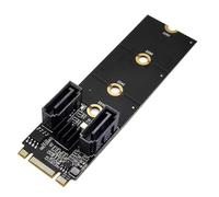 chenyang M.2 NGFF Clé B+M 1-2 SATA 3.0 6Gbps Carte mère Port Extension Carte Adaptateur JMB582 2230/2242/2260/2280mm