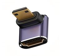 chenyang Mini adaptateur convertisseur HDMI 2.1, mini HDMI mâle vers HDMI femelle 90 degrés UHD coudé