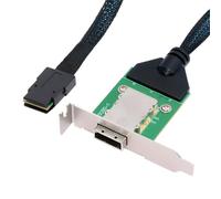 chenyang Mini SAS SFF-8087 36Pin Hôte vers SFF-8088 26Pin Câble de données d'extension externe PCBA avec support à profil bas
