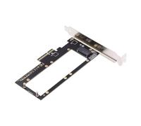 chenyang NVMe Règle EDSFF SSD vers PCI-E 4.0 X4 Adaptateur hôte pour 9,5 mm 15 mm 25 mm 1U GEN-Z E1.S SSD avec dissipateur thermique