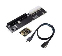 chenyang Oculink SFF-8612 vers PCI-E 3.0/4.0 M.2 M-Key vers PCIe 3.0/4.0 X16 Adaptateur pour eGPU/GPD Win Max2 Carte graphique externe et SSD