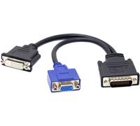 Chenyang Rallonge répartiteur DMS-59 mâle vers DVI 24+5 femelle et VGA RGA 15 broches femelle 15 cm