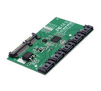 Chenyang Splitter SATA 3.0 Adaptateur 1 à 5 ports convertisseur HUB, multiplicateur PM, sélecteur de port JMB575