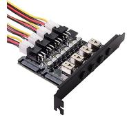 chenyang Système de contrôle du module de sélection du commutateur d'alimentation du disque dur SSD SATA 4 avec support PCI de 120mm