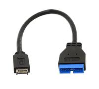 Chenyang USB 3.1 Front Panel Header to USB 3.0 20Pin Header Extension Cable 20cm for ASUS Motherboard