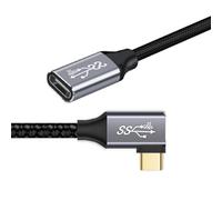 chenyang USB C câble d'extension de données à angle droit de 90 degrés 10Gbps 100W pour téléphone portable 2.0M
