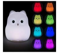 CHENYAO (DJ0017) Chambre Lampe Veilleuse Bébé Rechargeable LED 9 Couleurs (Télécommande + Tactile Dimm) Cadeau de Noël/jouet - Poussin G