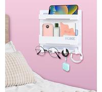 CHENYAOAI Étagères flottantes pour étagère de chevet - Support mural autocollant - Jolie décoration de chambre - Esthétique - Décoration de chambre de fille - Articles cool pour le rangement et