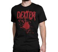 chenye Dexter TV Series Blood Spatter Funny Halloween Men White Yellow Black Red Mens Women T Shirt 100% Cotton - Joke Gift T-Shirt Black S