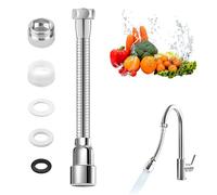 CHENYU 1 Pièce Rallonge Robinet Cuisine Prolongateur Robinet Pivotante à 360° Rallonge Robinet de Cuisine 2 Types de Jet 30 cm Adaptée à La Plupart Des Salles de Bains de Cuisine