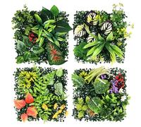 chenyu 4 Pièces Mur Vegetal 25x25cm Mur Végétal Artificiel