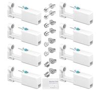 CHENYU Lot de 8 Perceur D'Oreille Outil de Piercing Indolore Blanc Stérile Et Sûr Pistolet Percage Oreille Il Existe 4 Styles de Boucles D'oreilles Convient Aux Garçons et Aux Filles Kit Piercing