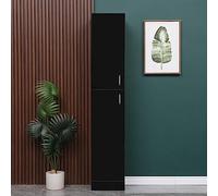 ChenYuNiu Armoire de Rangement de Salle de Bain Haut Brillante Blanche avec étagères et Porte Slim tallboy Armoire pour Le Bureau à la Maison Coin la bibliothèque de la bibliothèque du Salon
