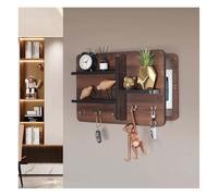 ChenYuNiu Couvercle de boîte de Compteur caché avec étagères et Crochets, Bouclier de Panneau électrique en Bois Mural pour la Maison et Le Bureau