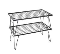 ChenYuNiu Grill Pliant Portable - Support en métal léger avec Ordinateur de Bureau en Filet pour Le Camping, Barbecue, Pique-Nique, RV, fête à la Plage