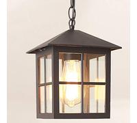 ChenYuNiu Lampe Suspendue en Plein air, Pendentif Suspendu en métal Rustique étanche pour Porche, entrée et Patio, élégant luminaire extérieur