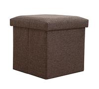 ChenYuNiu Poute-Rangement, Cubes tabourets Ottomans pliants, boîte de Rangement en Lin Pliant, avec Couvercle Multiple coulour - Petits Pieds de Pied, pour Un Espace de Meubles de Salon intérieur,