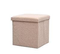 ChenYuNiu Rangement Ottoman, Cubes tabourets Ottomans pliants, boîte de Rangement en Lin Pliant, avec Couvercle Multiple coulour - Petits Pieds de Pied, pour Un Espace de Meubles de Salon intérieur,