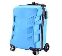 ChenYuNiu Suites de Valise Portables avec Roues 21 Pouces Carrise sur Les Bagages Creative PC Scooter Suise Dure Affiche Absorbant Les Bagages d'étudiant à Utiliser à Utiliser