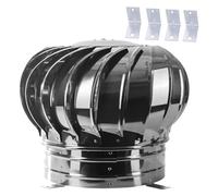 CHENYUOZ Chapeau de Cheminée Rotatif, Les éoliennes de Ventilateur de Toit Non électriques évents la Rotation du Vent de Lame incurvée ne se déforme Pas Facilement(35cm(13.8in))