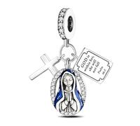 ChenYuTe 925 Charms en Argent Sterling pour Bracelet et Collier, Bijou, Cadeau pour la Fête des Mères, Compatible avec les Bracelets et Colliers Pandora pour Femmes