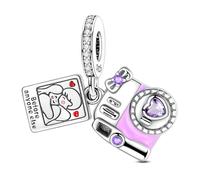 ChenYuTe 925 Charms en Argent Sterling pour Bracelet et Collier, Bijou, Cadeau pour la Fête des Mères, Compatible avec les Bracelets et Colliers Pandora pour Femmes