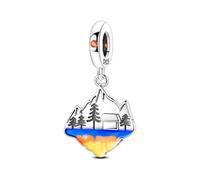 ChenYuTe 925 Charms en Argent Sterling pour Bracelet et Collier, Bijou, Cadeau pour la Fête des Mères, Compatible avec les Bracelets et Colliers Pandora pour Femmes