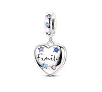 ChenYuTe 925 Charms en Argent Sterling pour Bracelet et Collier, Bijou, Cadeau pour la Fête des Mères, Compatible avec les Bracelets et Colliers Pandora pour Femmes