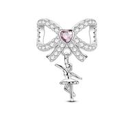 ChenYuTe 925 Charms en Argent Sterling pour Bracelet et Collier, Bijou, Cadeau pour la Fête des Mères, Compatible avec les Bracelets et Colliers Pandora pour Femmes