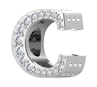 ChenYuTe 925 Sterling Silver Letter Charms A~Z 5A Zircon Charm Alphabet charme Compatible with European Bracelets and Necklaces
