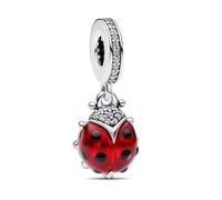 ChenYuTe Cute Animals Perles 925 Bracelet en Argent Sterling Bear Charm Chien Charme Convient pour les Bracelets Européens, Cadeaux de Bijoux Femmes