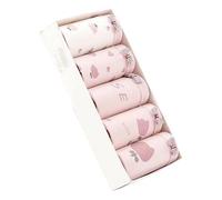 CHENZKBD Culotte Femme sous-vêtements De 5 Packs pour Les Femmes - Briefs Style Coréen Taille Moyenne Confortables Filles Mignon-混色5条装-xl