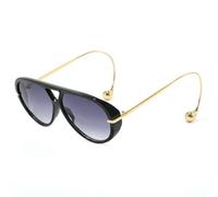 CHENZKBD Lunettes de Soleil Haut Gamme Mode Double Faisceau Grenouille Miroir Grand Cadre-l