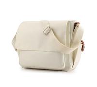 CHENZKBD Sacoche Homme Bandouliere Sac À Bandoulière en Nylon Imperméable pour Homme, Sac À Bandoulière De Grande Capacité, Sac À Dos De Sport Tendance pour Homme-Blanc