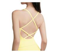CHENZKBD Vêtements De Yoga Femme Belle Mode Gilet pour Femmes avec Poitrine Sport À Soute-Jaune-l