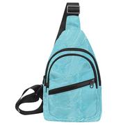 CHENZZZZ Sac à bandoulière Barred Owl Sits Motionless in the Blue Moonlight - Sac à dos à bandoulière pour voyage, randonnée, sac de jour pour sacs à main, sac à bandoulière pour femmes et hommes,
