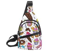 CHENZZZZ Sac à dos à bandoulière pour femme, mignon dentaire (42), Multicolore 06, 11.8x7x1.5in/30x18x4cm