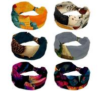 CHENZZZZ Turban croisé uni pour yoga, entraînement, vintage, accessoire pour cheveux, dessin animé mignon hérisson (1)