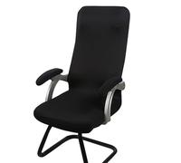 CHEOTIME 1 Pair Chair Arm Covers, Sponge Soft Breathable Office Chair Armrest Cover Set for Working Home, Coffee Color Machine Washable Zipper Design Polyester Fiber (Sponge Type 35x9cm/13.8x3.5in)