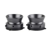 CheoTime 1 paire Adaptateurs de moyeu NAB 10 pouces pour Studer pour Revox, dispositif de chargement universel en alliage en aluminium, ouvre-bobine en bobine polie, pour Akai, (Argent) (Noir) (Gris)