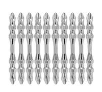 CHEOTIME 10 pezzi set di punte per cacciavite a doppia estremità, punte magnetiche per avvitatore a percussione con intaglio Phillips acciaio legato K5 65 mm PH2 kit di ricambio