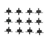 CHEOTIME 100Pcs Pressure Compensating Drip Irrigation Spot Watering Drippers, 4L Drip Irrigation Emitters Plastic Hose Connectors for Garden Plant Drip Irrigation System