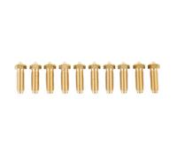 CheoTime 10pcs 3D Buzle en laiton de l'imprimante, précision CNC à 1,75 mm de diamètre, ensemble de buse durable à haute température compatible avec PLA PETG TPU ABS (0,8 mm)