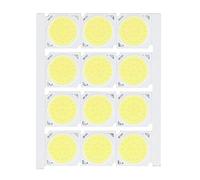 CHEOTIME 12 pièces COB source de lumière puce LED ronde haute puissance 12 W 36-41 V 1080LM pour source de lumière de remplacement adaptée au plafonnier spot downlight bricolage (Lumière blanche)