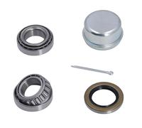 CHEOTIME 2 ensembles kit de roulements d'essieu de remorque, L44649 kits de roulement avec essieu de remorque joint de graisse couvercle antipoussière goupille fendue pour