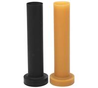 CHEOTIME 2 pièces en Caoutchouc Tees de Golf Durable entraîneur de Golf Aide Support de Tee Plage de Conduite Noir Jaune Accessoires de Golf pour la Pratique intérieure et extérieu