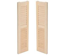 CHEOTIME 2 Pièces Fenêtre en Bois pour Maison de Poupée Fenêtres Miniatures Échelle 1: 12 Portes de Maison de Poupée Store Non Peint Décoration de Maison de Poupée Fiary Fenêtre