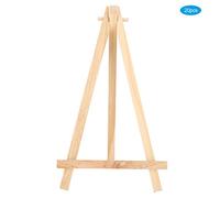CheoTime 20pcs Mini Wood Display Chesels, Art Craft Tripod Painting Tablet Top Table Small Table Top Saills for Artist Crafts Cards Business Cartes de visite