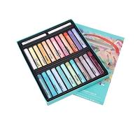 CHEOTIME 24 couleurs + 2 pastels à l'huile blancs, pas facile à casser, peinture professionnelle, dessin doux, graffitis, crayons de couleur Morandi pour artistes débutants, (8724MK+2)